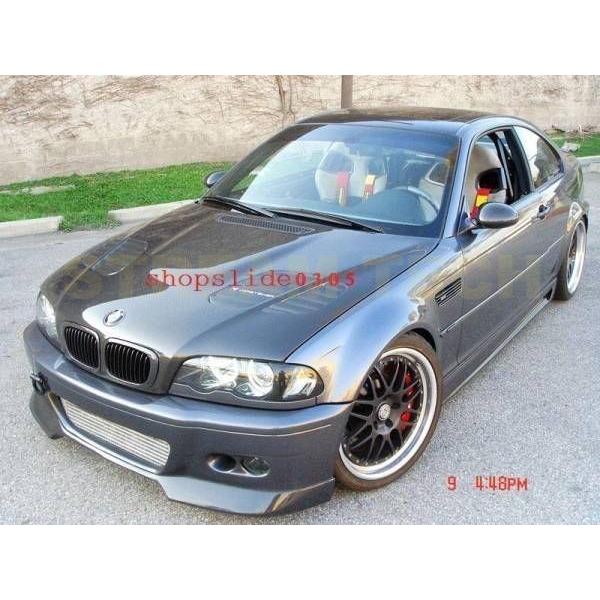 BMW E46 3シリーズ 前期 クーペ カブリオレ用 リアルカーボン キドニーグリル センターグリ...