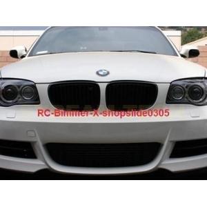 BMW E87 1シリーズ ハッチバック 前期用 リアルカーボン キドニーグリル フロントグリル セ...