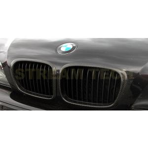 BMW E39 5シリーズ用 リアルカーボン キドニーグリル フロントグリル センターグリル ラジエ...