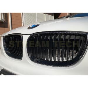 BMW E81 E82 E87 E88 1シリーズ 後期 LCI用 リアルカーボン キドニーグリル ...