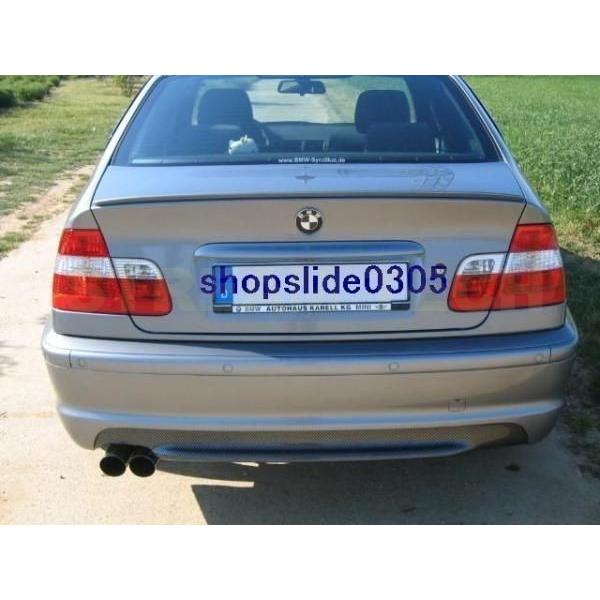 BMW E46 3シリーズ Mスポーツ用 カーボン リアディフューザー 左2本出し リアアンダースポ...
