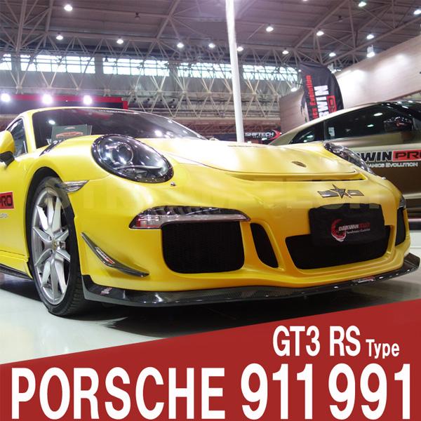 PORSCHE ポルシェ 991 カレラ 前期用 GT3 RSタイプ フロントバンパー リップスポイ...