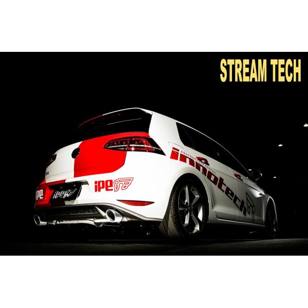 iPE イノテック Volkswagen ゴルフ7 7.5 GTI用 可変バルブ マフラー フルシス...