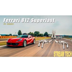 iPE イノテック Ferrari 812 スーパーファスト用 可変バルブ マフラー フルシステム チタン製 キャタライザー テールエンド フェラーリ Superfast GTS｜streamtech