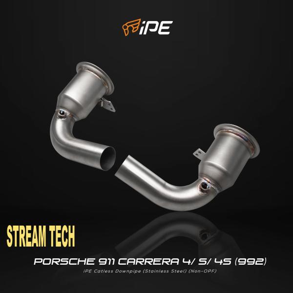 iPE イノテック PORSCHE 992 カレラ用 キャタパイプ ステンレス製 ダウンパイプ キャ...