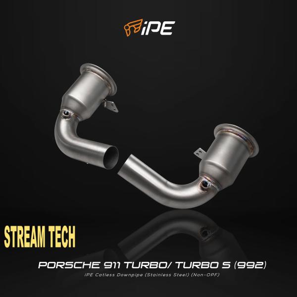 iPE イノテック PORSCHE 992 ターボ用 キャタパイプ ステンレス製 ダウンパイプ キャ...