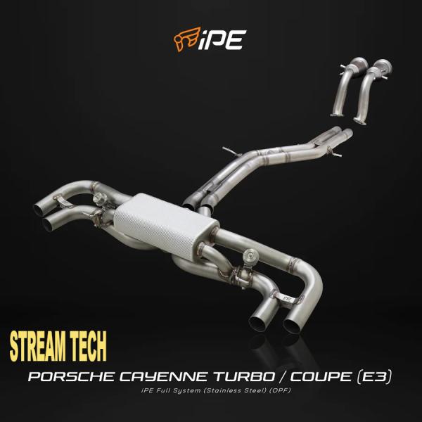 iPE イノテック PORSCHE E3 カイエン ターボ 4.0T用 可変バルブ マフラー フルシ...