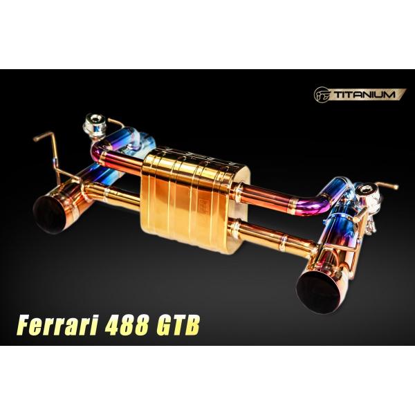iPE イノテック Ferrari 488 GTB用 チタン製 可変バルブ マフラー EVOエディシ...