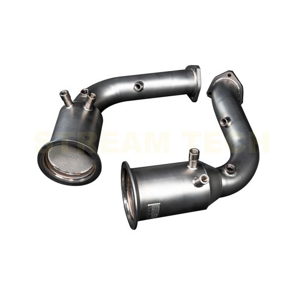 iPE イノテック AUDI RS Q8用 ダウンパイプ ステンレス製 キャタライザー ストレート ...