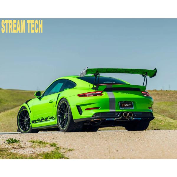 iPE イノテック PORSCHE 991 GT3 RS用 可変バルブ マフラー チタン製 テールエ...