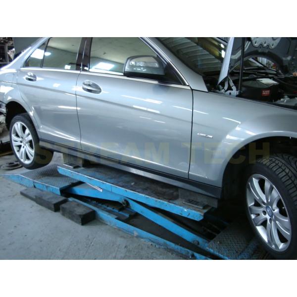 BENZ メルセデス ベンツ W204 S204 Cクラス用 C63 AMGタイプ サイドステップ ...