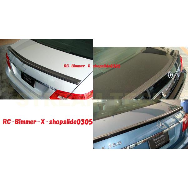 BENZ メルセデス ベンツ W212 Eクラス セダン用 AMGタイプ カーボン トランクスポイラ...