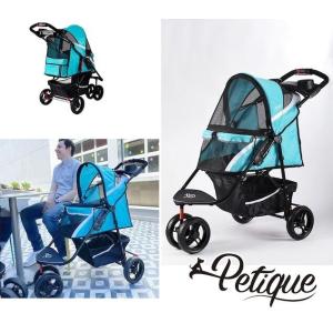 Petique ペティーク ブリーズ ペットジョガー GREEN ペットカート 3輪