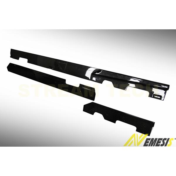 BENZ メルセデス ベンツ W212 E63 AMG用 カーボン サイドスカート サイドスポイラー...