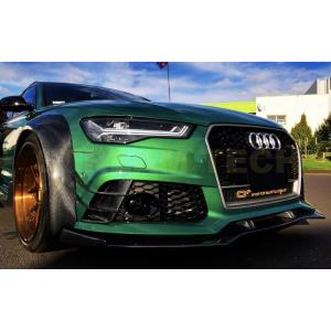 AUDI アウディ C7 RS6用 DTMタイプ カーボン フロントスポイラー フロントカナード 7...