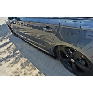 AUDI アウディ C7 4G RS6 アバント用 MTタイプ カーボン サイドスカート サイドスポ...