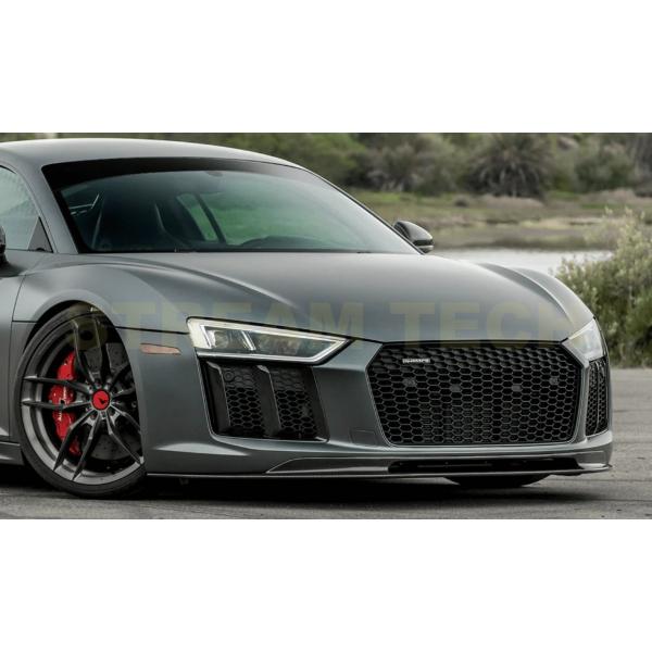 AUDI アウディ 4S R8 前期用 VRSタイプ ドライカーボン フロントスポイラー フロントリ...