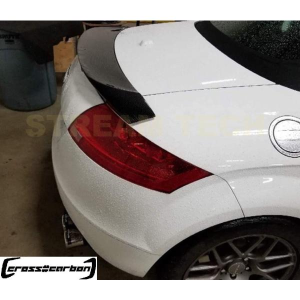 AUDI アウディ 8J TT TTS 電動ウイング装着車両用 カーボン トランクスポイラー リアス...