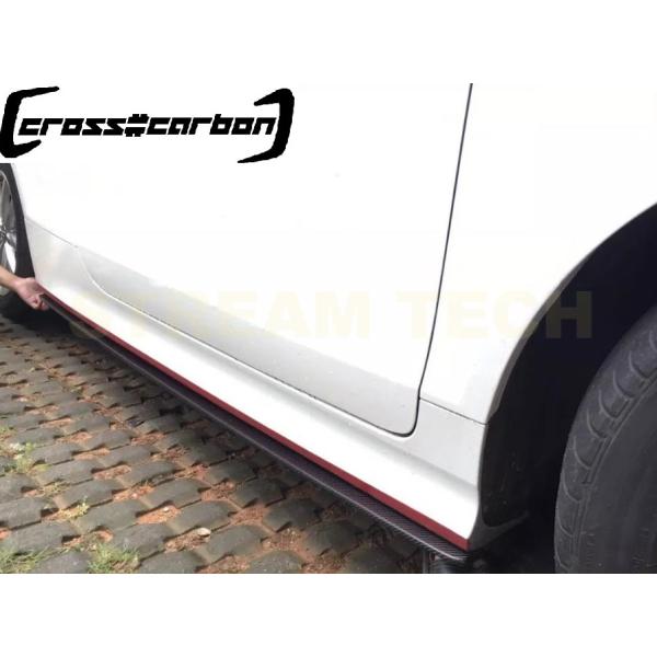 AUDI アウディ 8J TT Sライン TTS TTRS用 RSタイプ カーボン サイドスカート ...