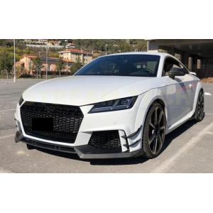 AUDI アウディ 8S TTRS用 DTMスタイル カーボン フロントスポイラー 3ピース リップ...