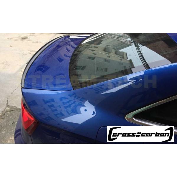 AUDI アウディ 8V A3 S3 セダン用 ダックテールタイプ カーボン トランクスポイラー タ...