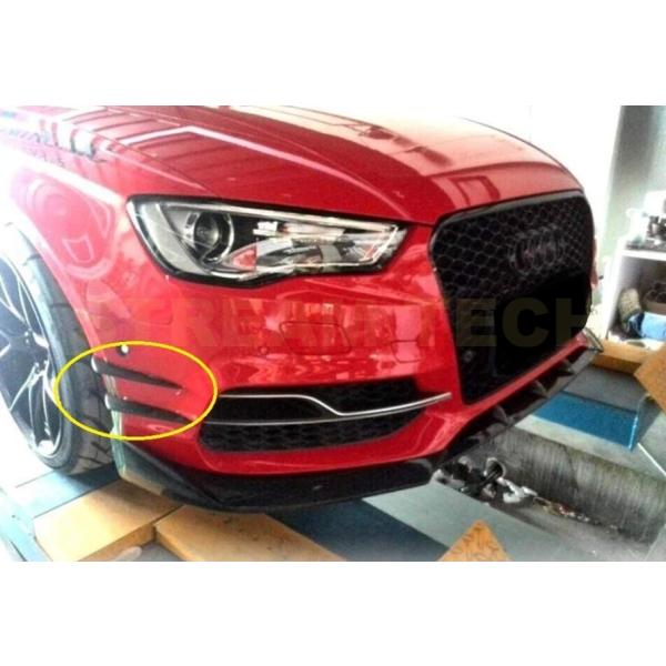 AUDI アウディ 8V A3 S3 前期用 カーボン フロントカナード 4点セット バンパーカナー...