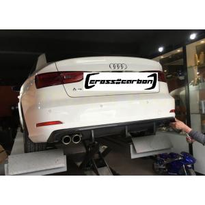 AUDI アウディ 8V A3 セダン 前期用 カーボン リアディフューザー 片側2本出し リアアン...