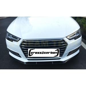 AUDI アウディ B9 8W A4 ノーマル専用 JCSタイプ カーボン フロントスポイラー リッ...