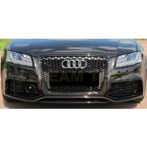 AUDI アウディ B8 8T A5 S5 前期用 RSタイプ ハニカムグリル オールブラック セン...