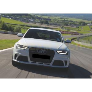 AUDI アウディ B8 8K A4 S4 後期用 RSタイプ ハニカムグリル オールブラック セン...