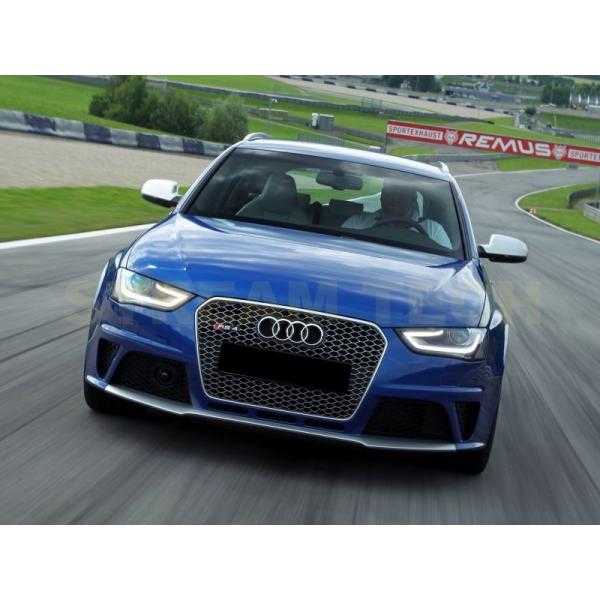 AUDI アウディ B8 8K A4 S4 後期用 RSタイプ ハニカムグリル オールシルバー セン...