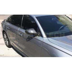 AUDI アウディ C7 4G A6 S6 RS6用 カーボン ミラーカバー 交換式 レーンチェンジ...