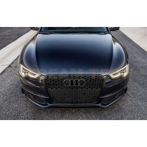AUDI アウディ B8 8T A5 S5 後期用 RSタイプ ハニカムグリル オールブラック セン...