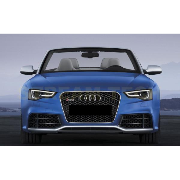 AUDI アウディ B8 8T A5 S5 後期用 RSタイプ ハニカムグリル 外枠マットシルバー ...
