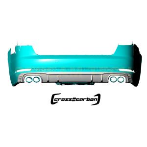 AUDI アウディ B9 8W A4 Sライン S4 前期用 DTMタイプ 4本出し カーボン リア...