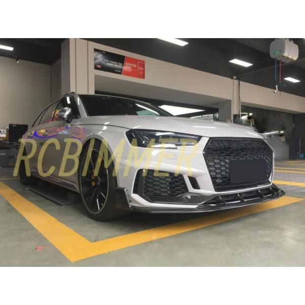 AUDI アウディ B9 RS4 アバント用 CCR ドライカーボン フロントスポイラー リップスポ...