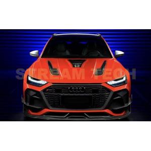 AUDI C8 RS6 アバント用 ブラックシリーズ カーボン エアロセット バンパー フェンダー ...