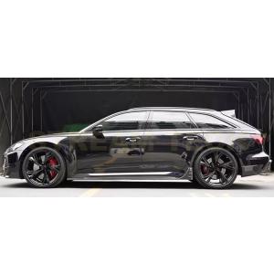 AUDI アウディ C8 RS6 アバント用 DTMタイプ ドライカーボン サイドスカート サイドス...