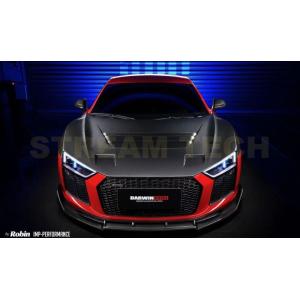 AUDI アウディ 4S R8用 ストリートバージョン カーボン エアロキット エアロパーツ ボンネット フロントリップ サイドスカート リアディフューザー 単品販売可能
