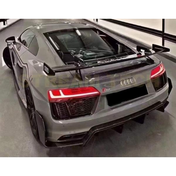 AUDI アウディ 4S R8 クーペ用 パフォーマンスタイプ ドライカーボン GTウイング リアウ...