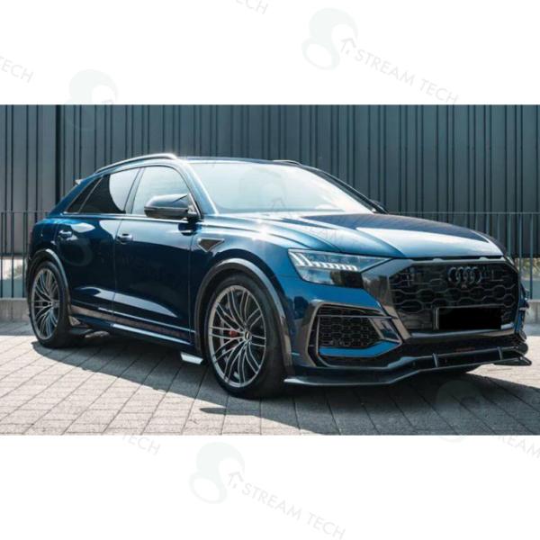 ドライカーボン◆アウディ 2019y~ RSQ8 SQ8 Q8用 アブト仕様 アローカーボンミラーカ...