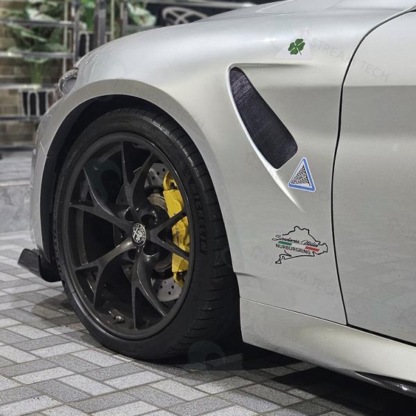 ◆アルファロメオ ジュリア GTAm仕様 ダクトカーボンワイドフェンダーセット/FRP仕様/エアロ ...