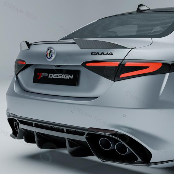 JPDESIGN◆Alfa Romeo アルファロメオ 2017〜ジュリア用 カーボントランクスポイ...