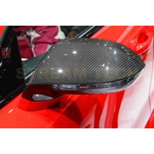 AUDI アウディ 4G A7 S7 RS7用 カーボン ミラーカバー 貼り付け式 サイドミラーカバ...