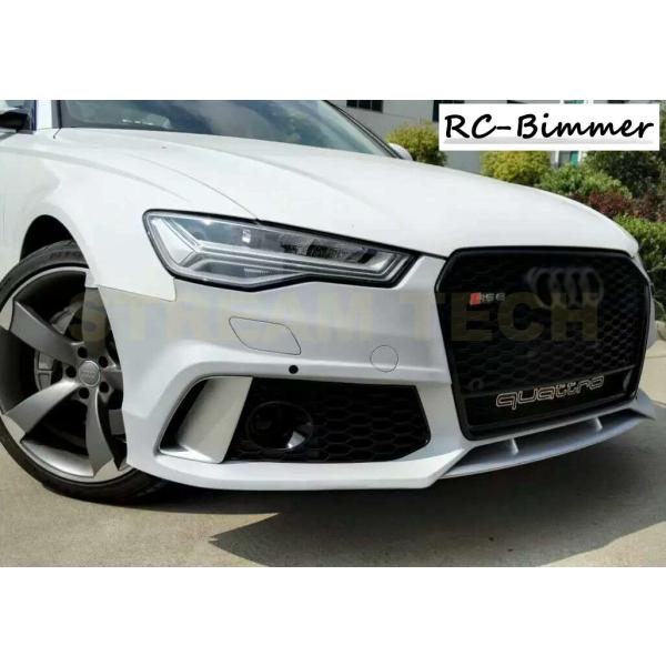 AUDI アウディ C7 4G A6 S6 後期用 RS6タイプ フロントバンパー PPウレタン製 ...