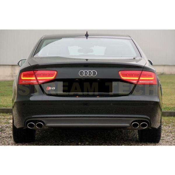 AUDI アウディ A8 ベースセダン用 S8タイプ 4本出し マフラーセット リアマフラー エキゾ...