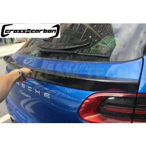 PORSCHE ポルシェ マカン用 LMタイプ カーボン トランクスポイラー 3ピース リアスポイラ...