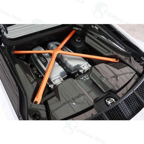 ドライカーボン◆アウディ 2016y~2025y 純正仕様 カーボンエンジンルームサイドパネル/サイ...