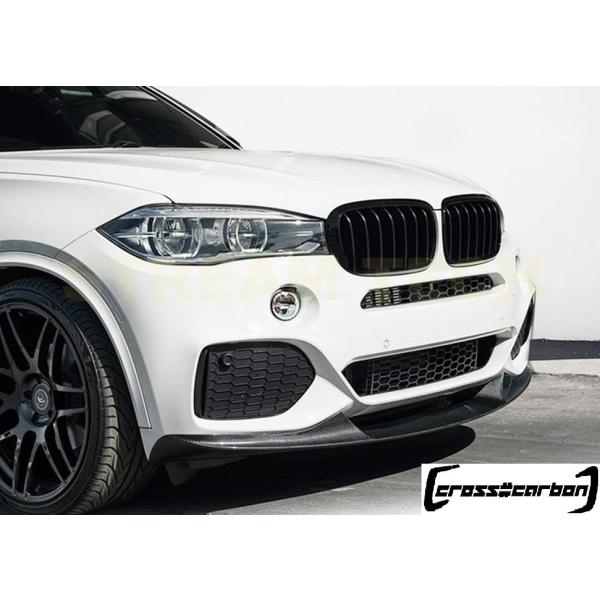 BMW F15 X5 Mスポーツ用 パフォーマンスタイプ カーボン フロントスポイラー リップスポイ...