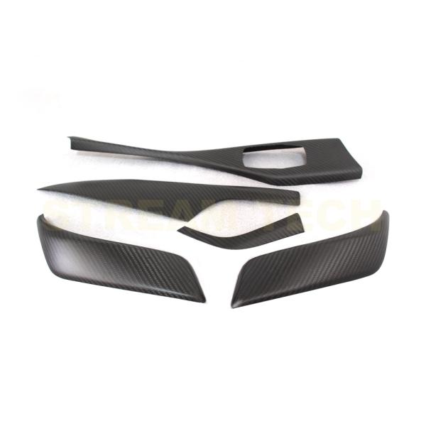 BMW F22 F23 2シリーズ 左ハンドル用 マットカーボン インテリアパネル 5点セット イン...